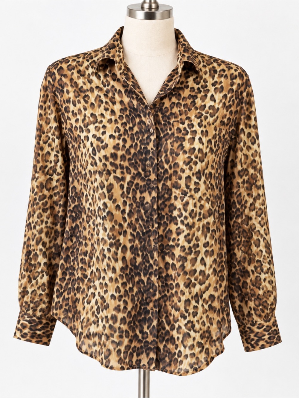 Liz Claiborne Liz Wear vintage leopard cheetah print bohemian style SP